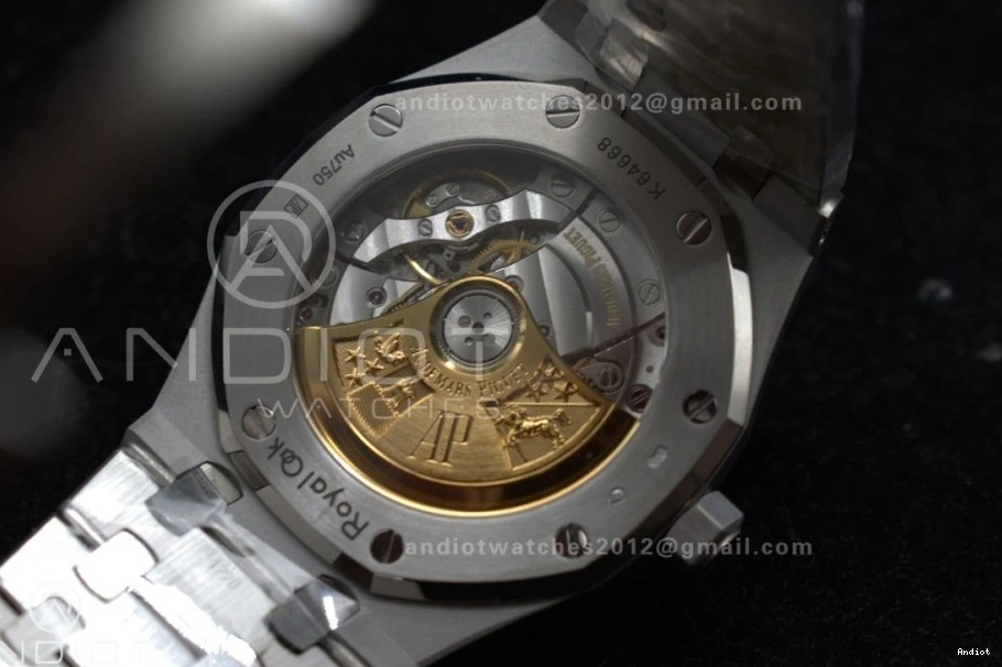 SS Royal Frosted Best Oak Bracelet Grey on Super 1:1 Dial SS SA3120 15454 37mm Clone APSF Edition Textured 0202